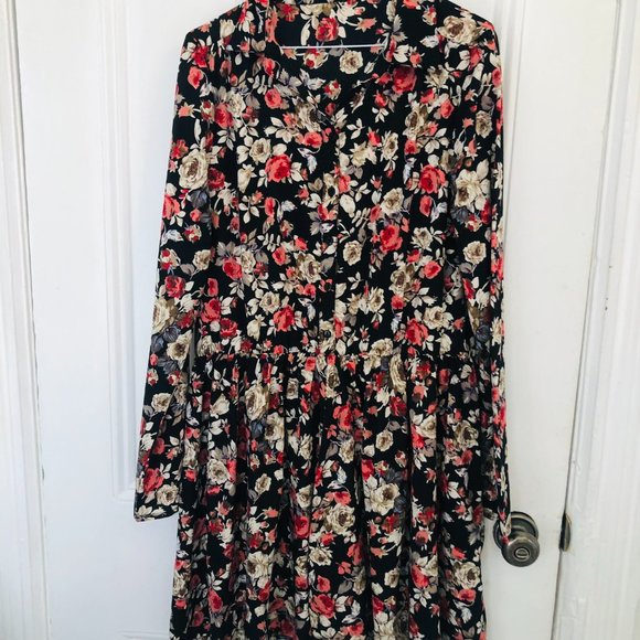 Tall Floral Shirt Dress - never worn - Picture 4 of 7